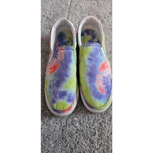 Nike Court Legacy Print Slip-On 'Tie-Dye' Athletic Shoes Women Sz 8.5 Multicolor